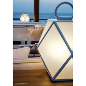 Geometrical Rechargeable Outdoor Lantern | Contardi Muse | Italianfurniture.com