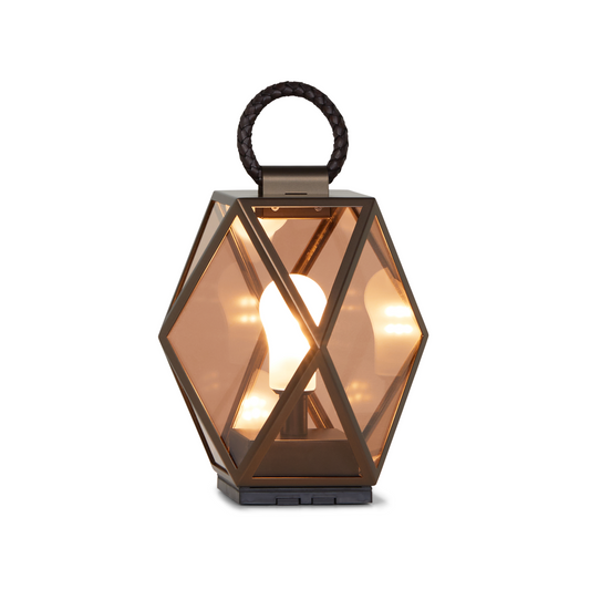 Rechargeable Amber Outdoor Lantern | Contardi Muse | Italianfurniture.com