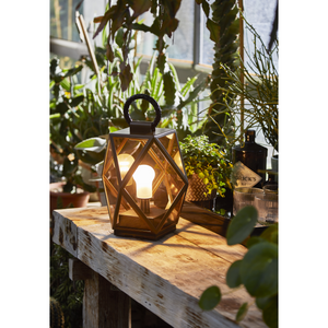 Rechargeable Amber Outdoor Lantern | Contardi Muse | Italianfurniture.com