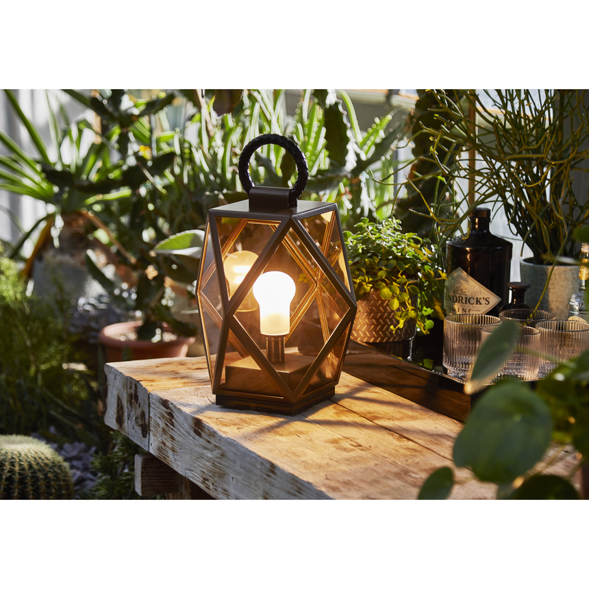 Rechargeable Amber Outdoor Lantern | Contardi Muse | Italianfurniture.com