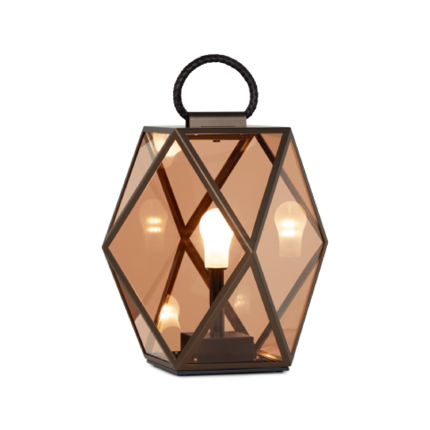 Rechargeable Amber Outdoor Lantern | Contardi Muse | Italianfurniture.com