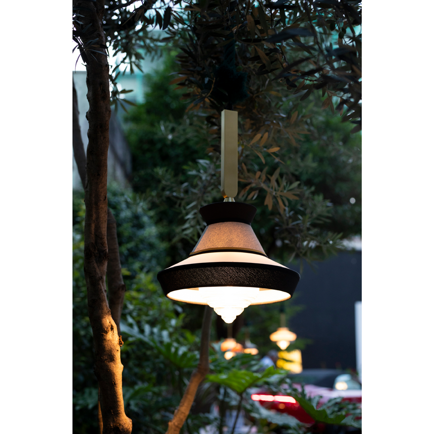 Geometric Patterned Outdoor Hanging Lamp | Contardi Calypso | Italianfurniture.com