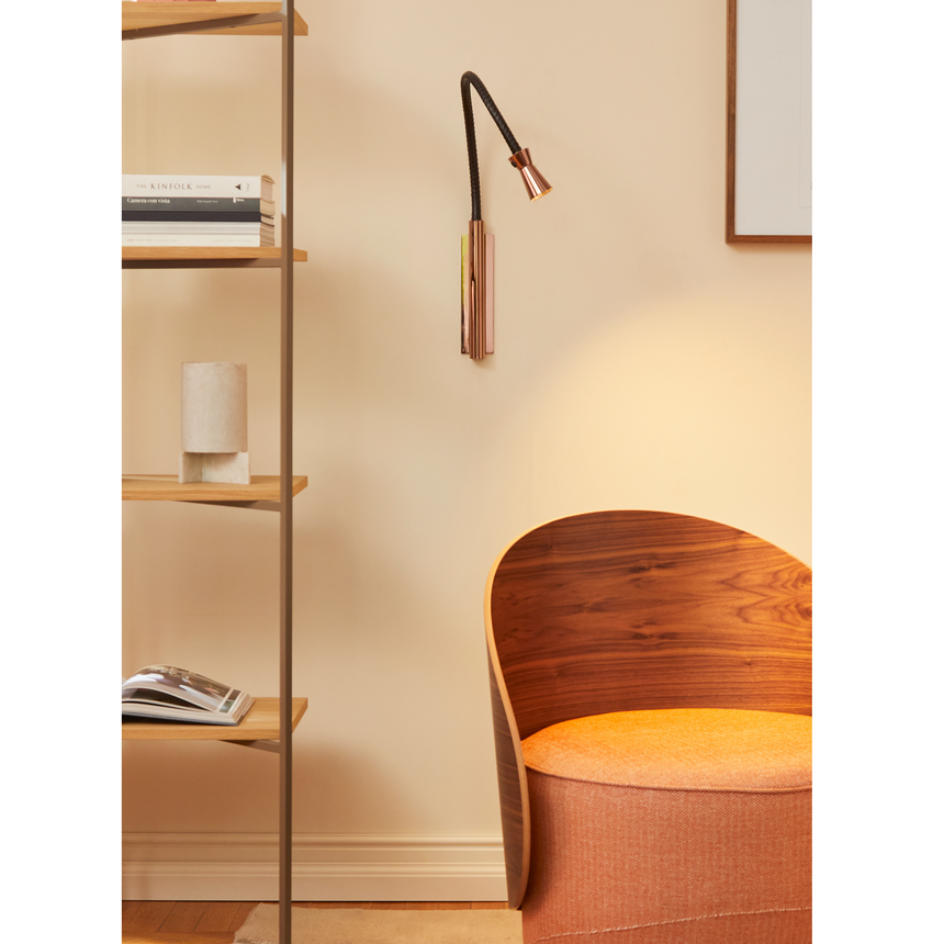 Braided Leather Wall Lamp | Contardi G+T | Italianfurniture.com