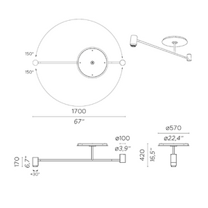 Linear Pendant LED Lamp | Contardi Melanocetus | Italianfurniture.com