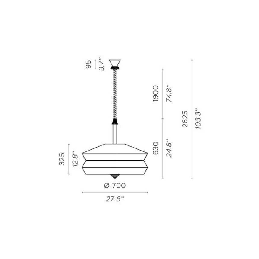 Geometric Patterned Outdoor Hanging Lamp | Contardi Calypso | Italianfurniture.com