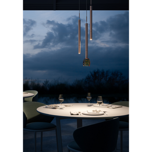 Tubular Outdoor Hanging Lamp | Contardi Tenebra | Italianfurniture.com