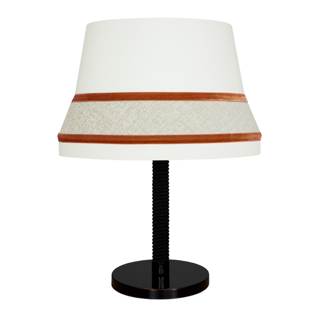 Velvet Trimmed Table Lamp | Contardi Audrey | Italianfurniture.com