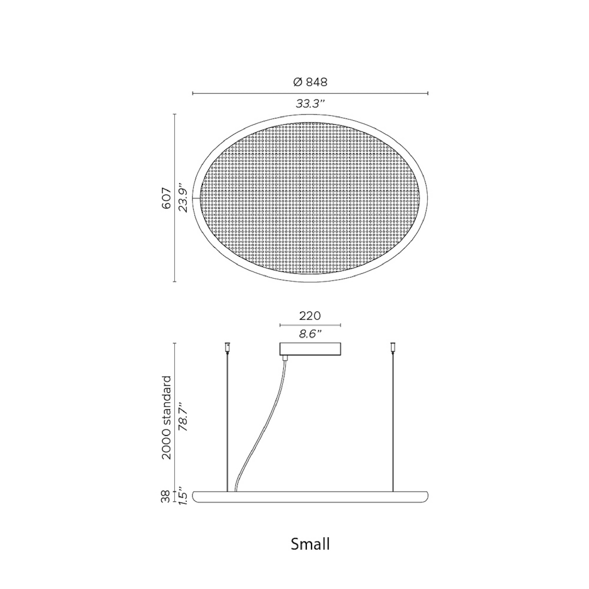 Oval Pendant Lamp | Contardi Bogota | Italianfurniture.com