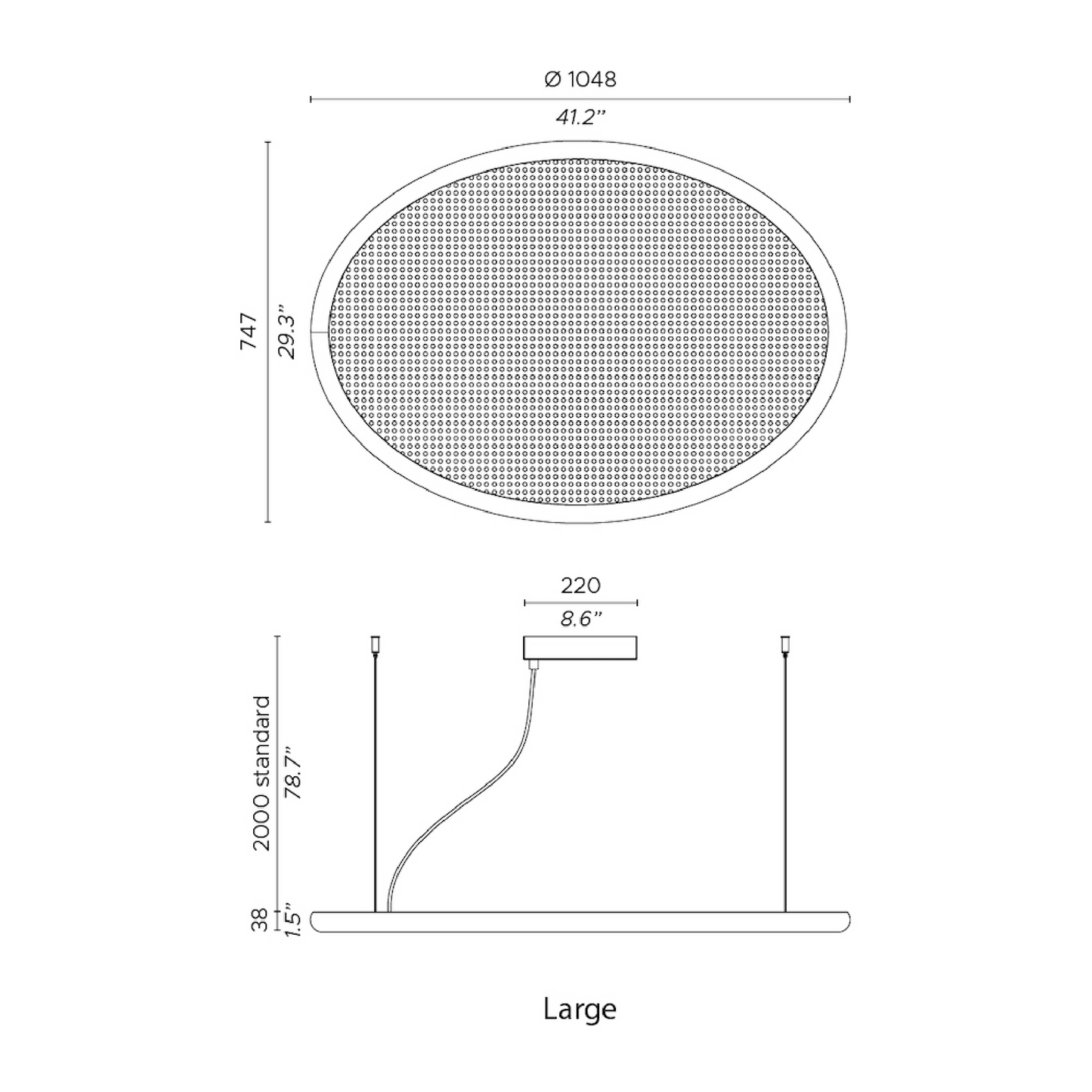 Oval Pendant Lamp | Contardi Bogota