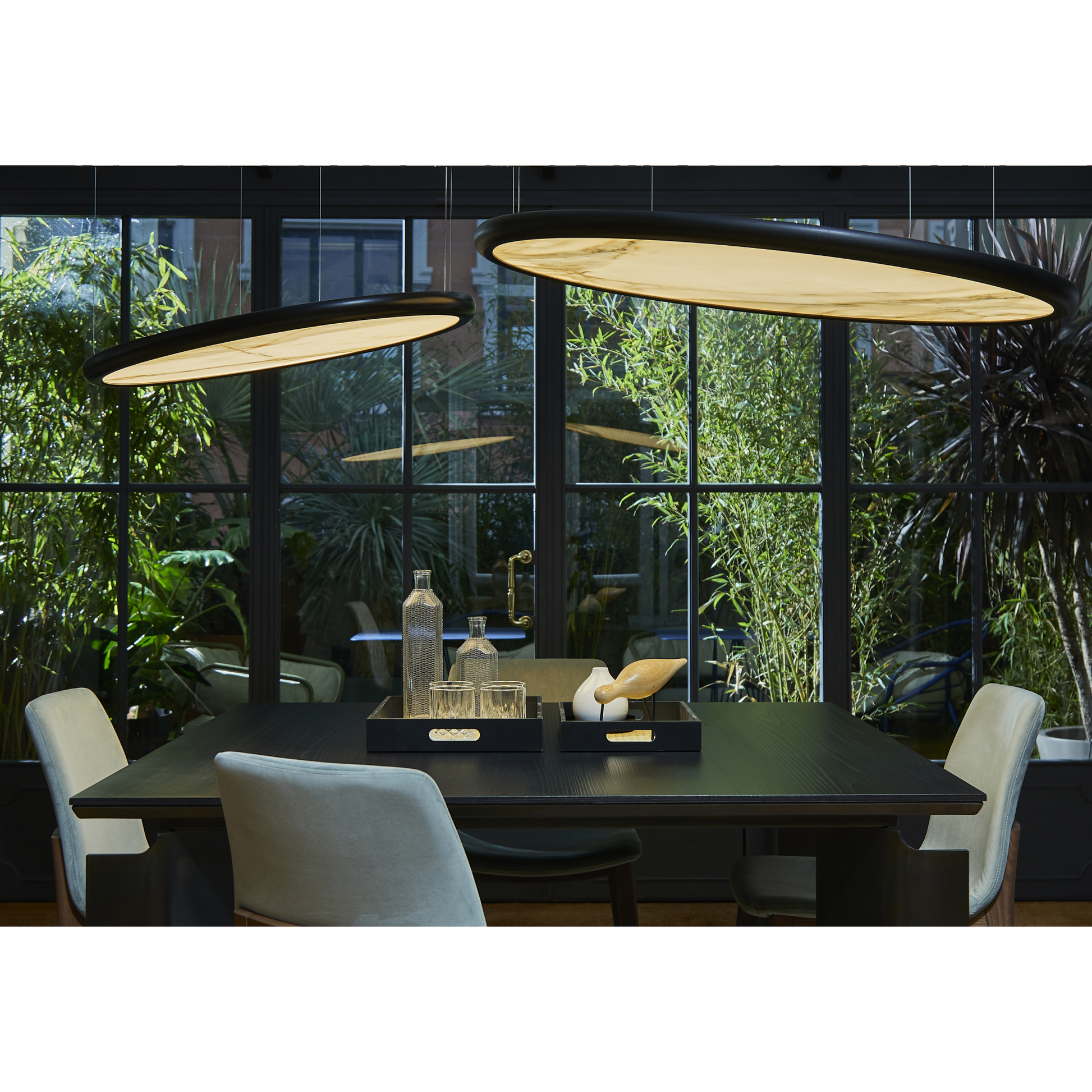 Oval Pendant Lamp | Contardi Bogota | Italianfurniture.com