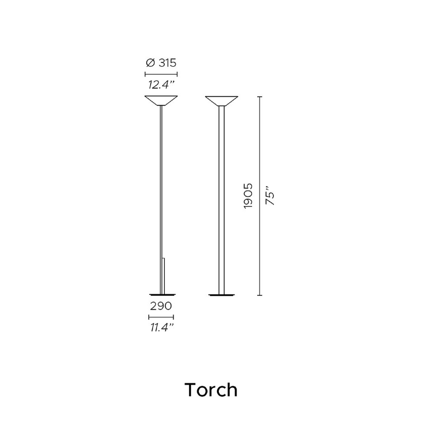 Metallic Bar Torch | Contardi Fly | Italianfurniture.com