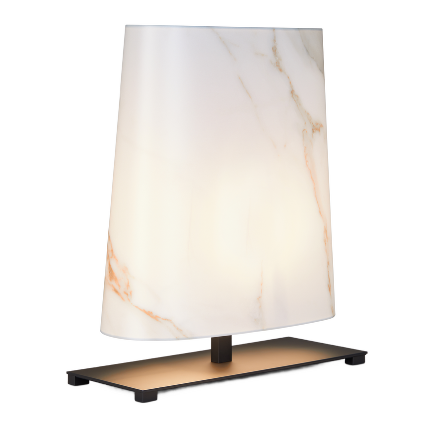 White Table LED Lamp | Contardi Ovale | Italianfurniture.com