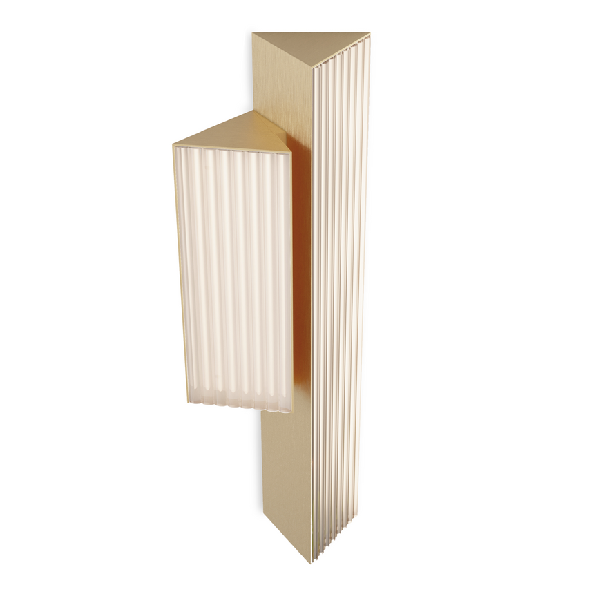 Ribbed Metal Double Wall Lamp | Contardi Stick | Italianfurniture.com