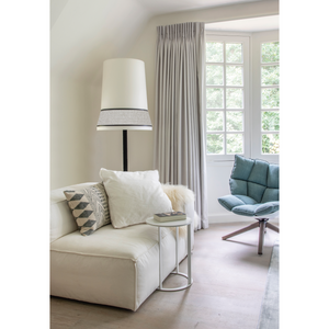 Velvet Trimmed Floor Lamp | Contardi Audrey | Italianfurniture.com