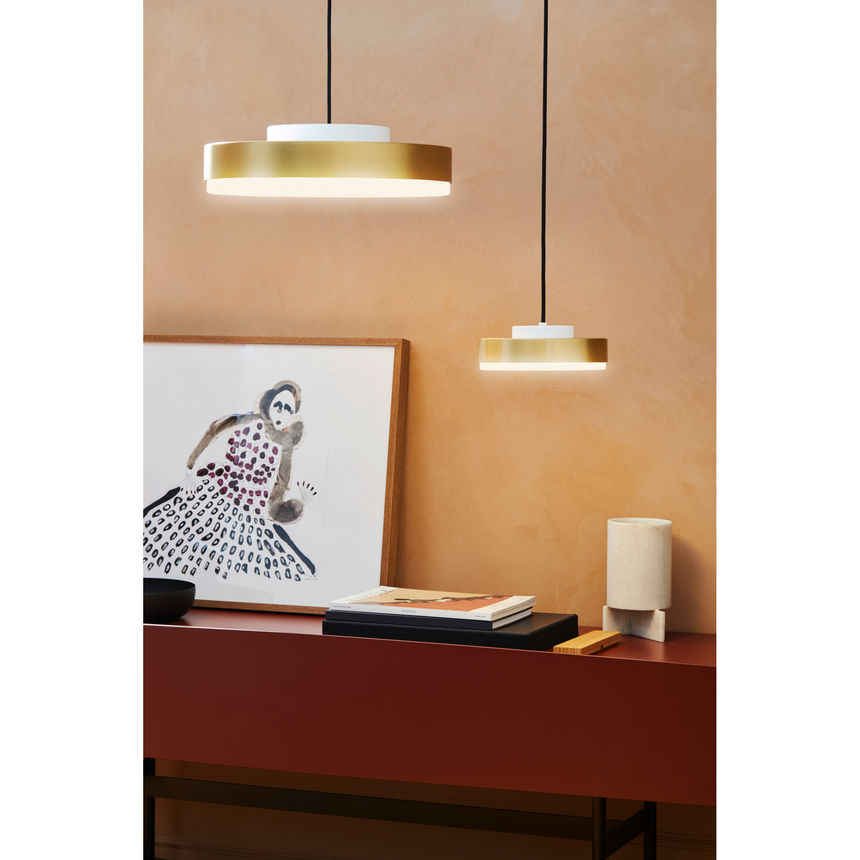 Brass Framed Pendant Lamp | Contardi Discus | Italianfurniture.com