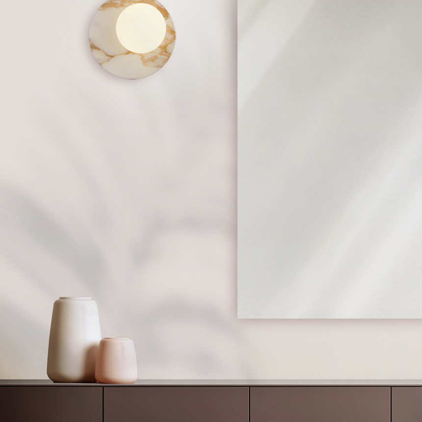 Marble Panel Wall Lamp | Contardi Emma | Italianfurniture.com