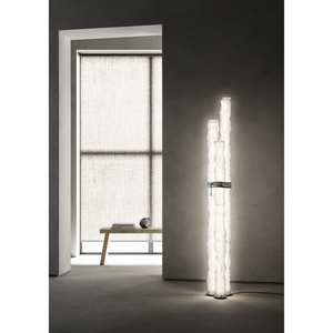 White Tubular Floor Lamp | Contardi Baggy | Italianfurniture.com