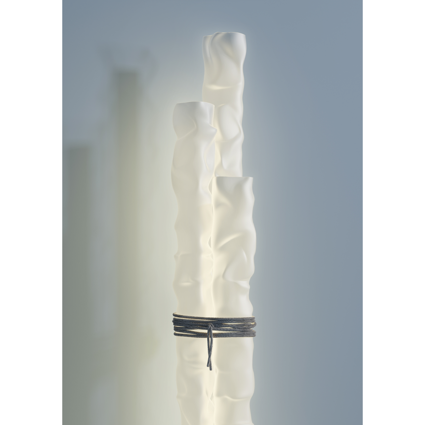 White Tubular Floor Lamp | Contardi Baggy | Italianfurniture.com