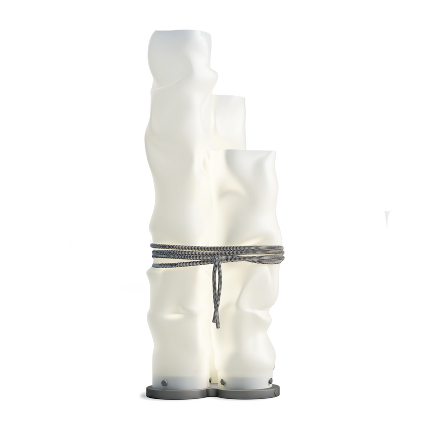 White Tubular Table Lamp | Contardi Baggy