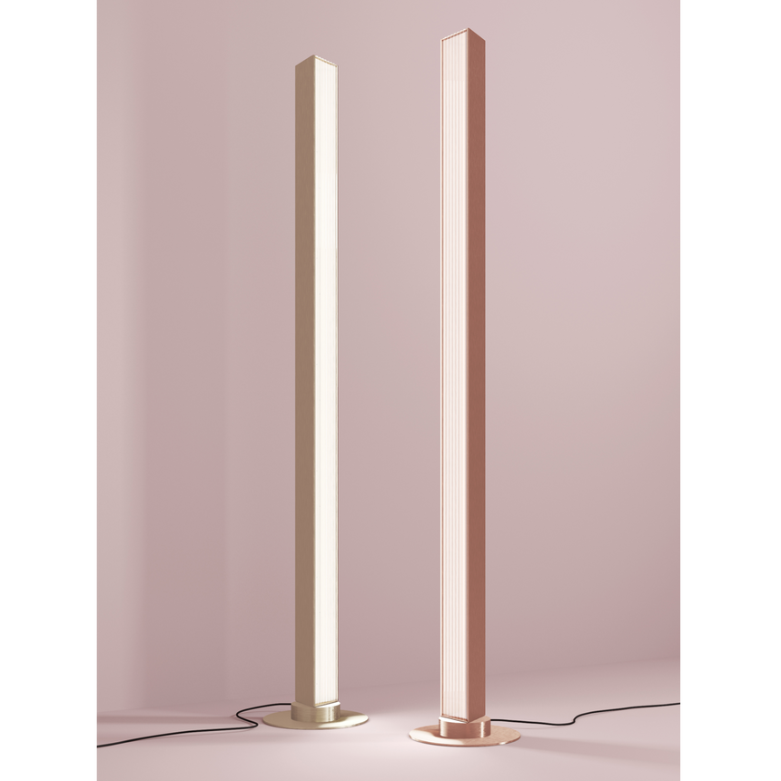 Ribbed Metal Floor Lamp | Contardi Stick | italianfurniture.com