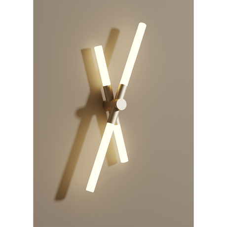 Tubular White Glass Wall Lamp | Contardi Bianca | Italianfurniture.com