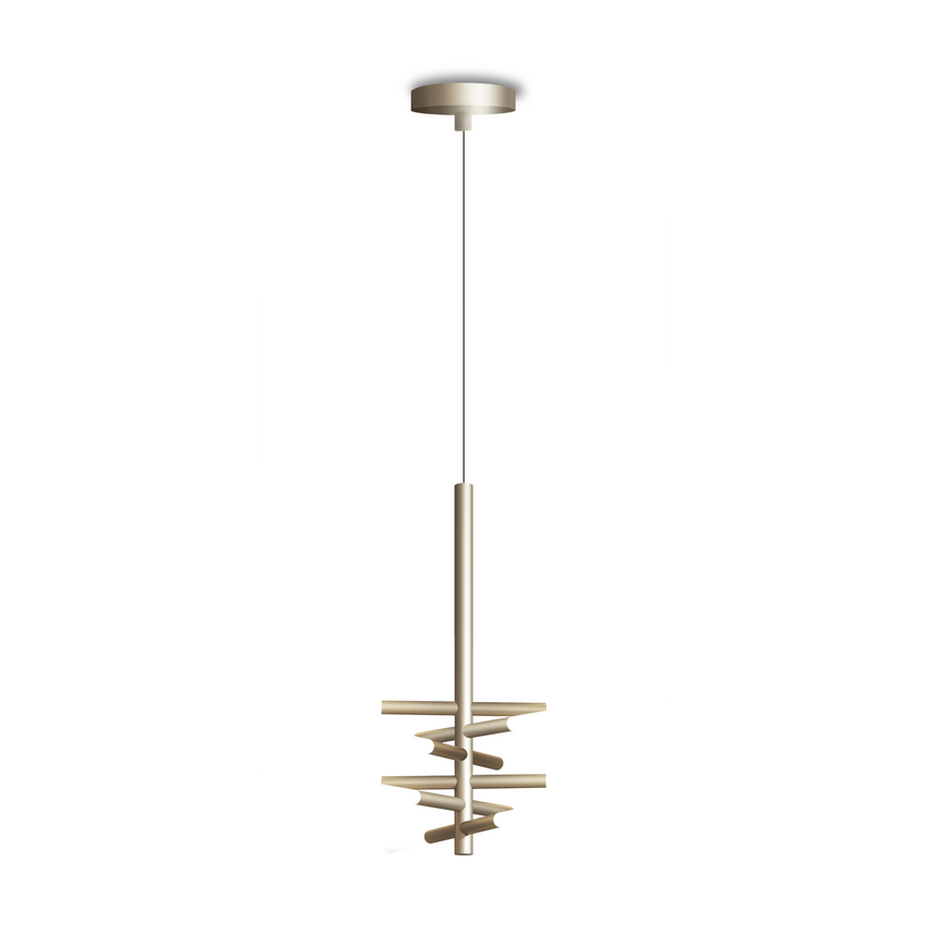 Tubular White Glass Pendant Lamp | Contardi Bianca | Italianfurniture.com