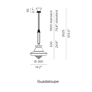 Printed Fabric Pendant Lamp | Contardi Calypso | Italianfurniture.com