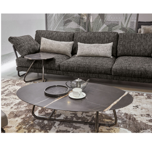 Black Oval Coffee Table | Dema Alef | Italianfurniture.com