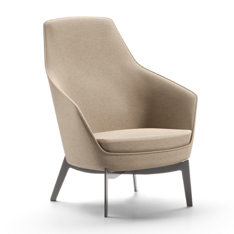 High-Back Lounge Armchair | Dema Corinna | Italianfurniture.com