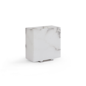 White Alabaster Table Lamp | Dema Cubo | Italianfurniture.com