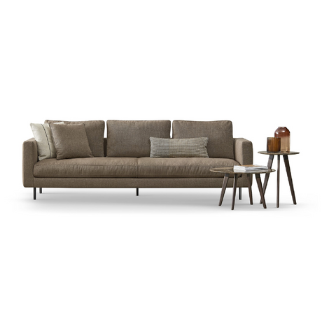 Brown Legged 3-Seater Sofa | Dema Easy | Italianfurniture.com