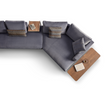 Brown Legged Modular Sofa L | Dema Easy | Italianfurniture.com