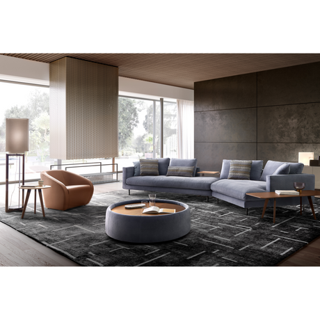 Brown Legged Modular Sofa L | Dema Easy | Italianfurniture.com