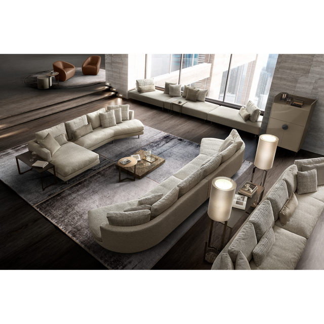 Brown Legged Modular Sofa S | Dema Easy | Italianfurniture.com