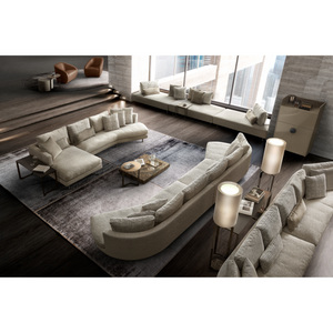 Brown Legged Modular Sofa XL | Dema Easy | Italianfurniture.com