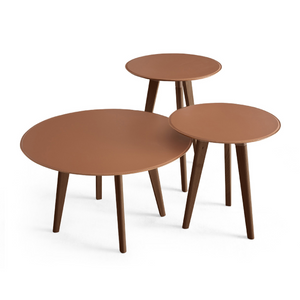 Three-Legged Round Coffee Table | Dema Edgar | Italianfurniture.com