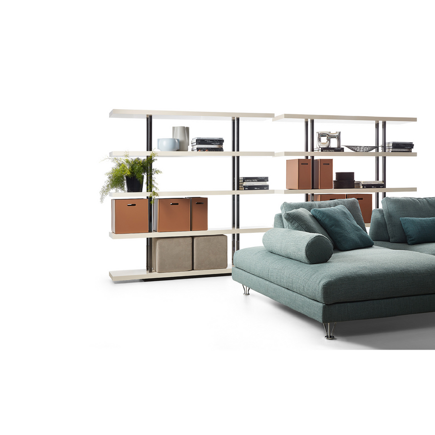 Cylindrical Armrest Modular Sofa | Dema Fly | Italianfurniture.com