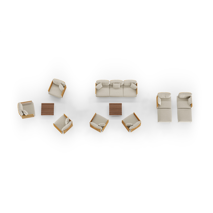 Natural Weaving Outdoor Set | Dema Lido | Italianfurniture.com