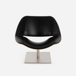 Leather Cut-Out Pedestal Armchair | Dema Lips | Italianfurniture.com