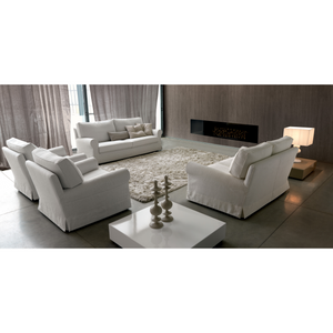 Round-Arm Upholstered Sofa | Dema Milord | Italianfurniture.com