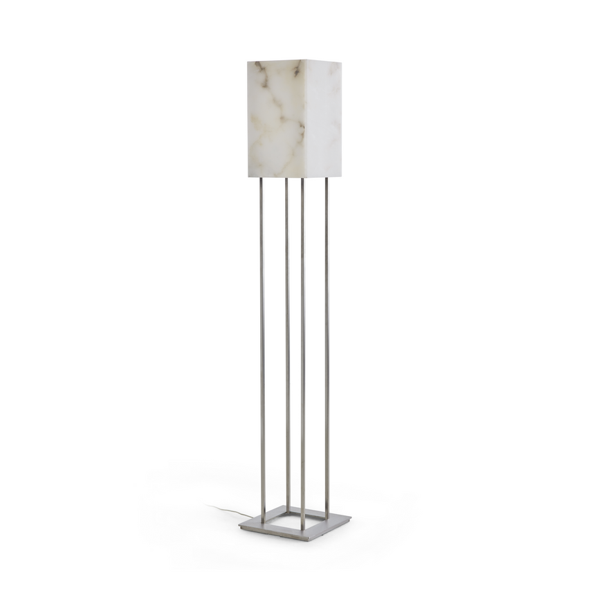 White Alabaster Floor Lamp | Dema Piantana Alabastro | Italianfurniture.com