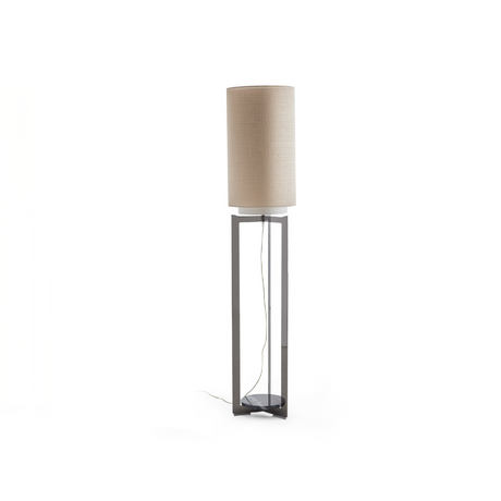 Cylindrical Linen Floor Lamp | Dema Toni | Italianfurniture.com