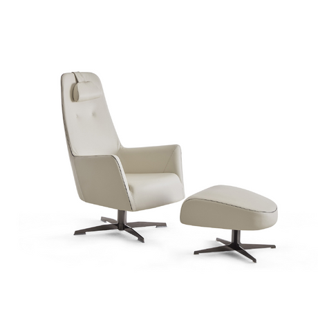 High-Back Modern Swivel Armchair | Dema Valentina | Italianfurniture.com