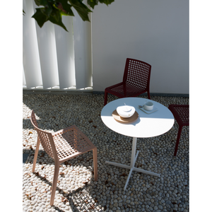 Perforated Stackable Outdoor Dining Chair | Desalto 288 | Italianfurniture.com