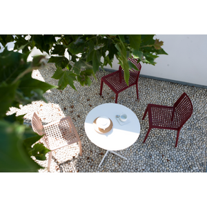 Perforated Stackable Outdoor Dining Chair | Desalto 288 | Italianfurniture.com