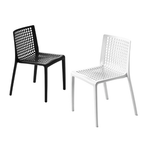 Perforated Stackable Outdoor Dining Chair | Desalto 288 | Italianfurniture.com