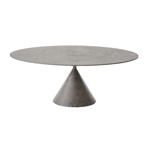 Conical Base Glass Dining Table | Desalto Clay | Italianfurniture.com