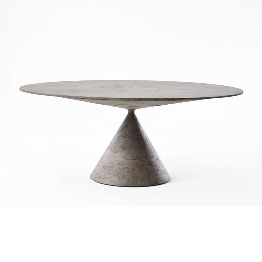 Conical Base Glass Dining Table | Desalto Clay | Italianfurniture.com