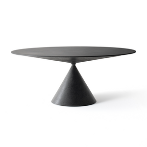 Conical Base Glass Dining Table | Desalto Clay | Italianfurniture.com