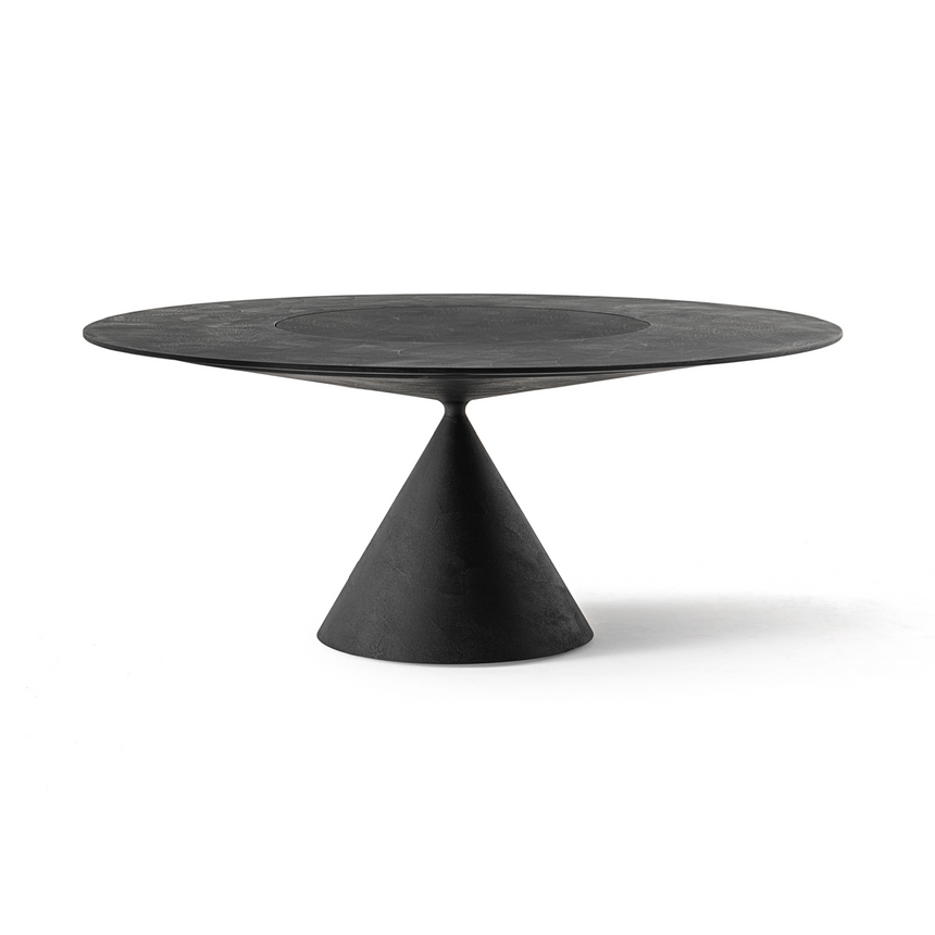 Conical Base Table with Lazy Susan | Desalto Clay